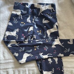 Mini Boden Navy Unicorn Leggings